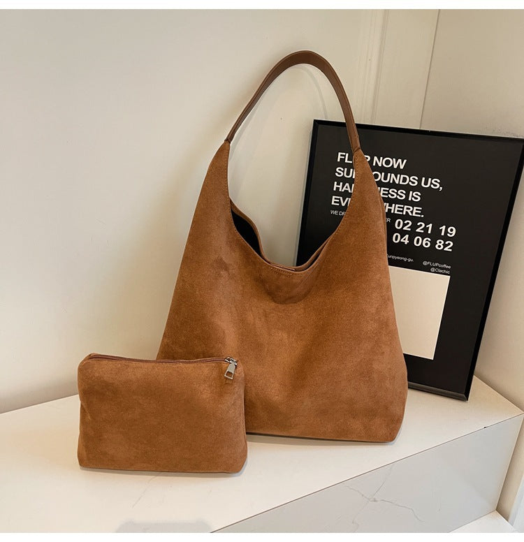 Women's Capacity Commuter Summer High Sense Frosted Shoulder Bags