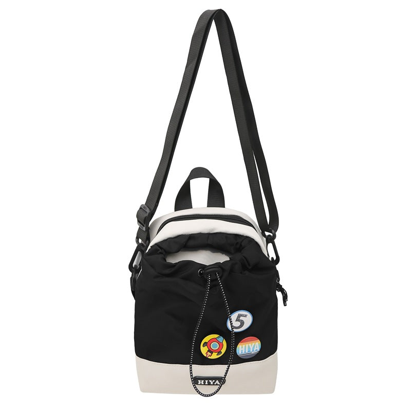 Portable Mobile Fashion Drawstring Unisex Couple Shoulder Bags
