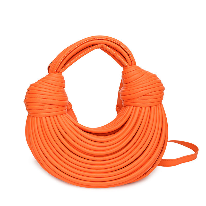 Women's Creative Noodles Niche Hand-woven Bread Underarm Arm Bags