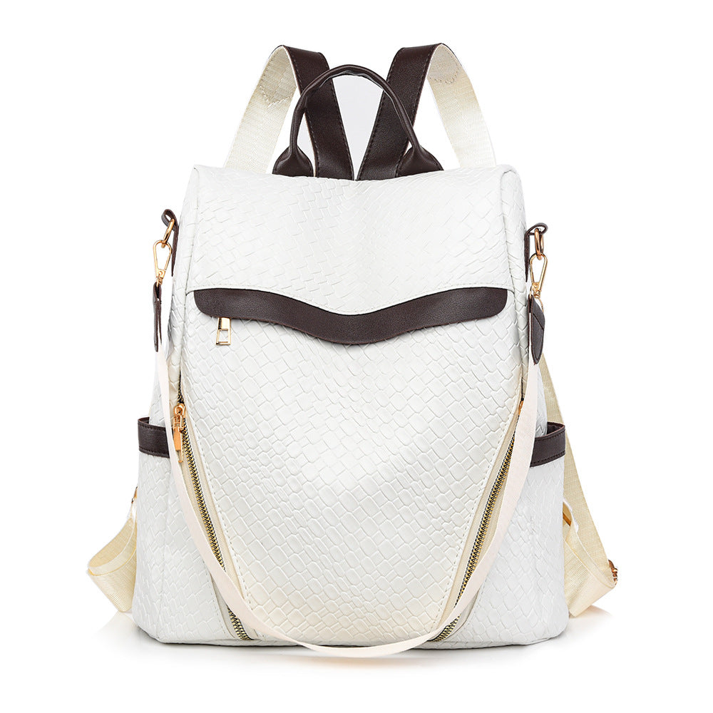 Women's Soft Leather Large Capacity Retro Fashion Backpacks