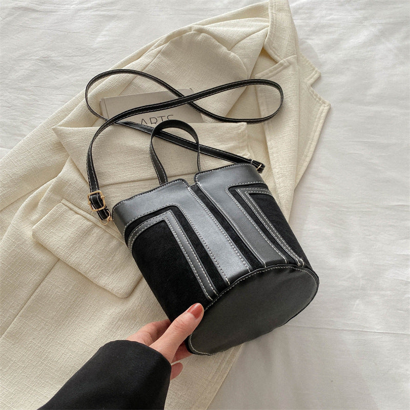 Women's Color Contrast Early Spring Niche Simple Shoulder Bags
