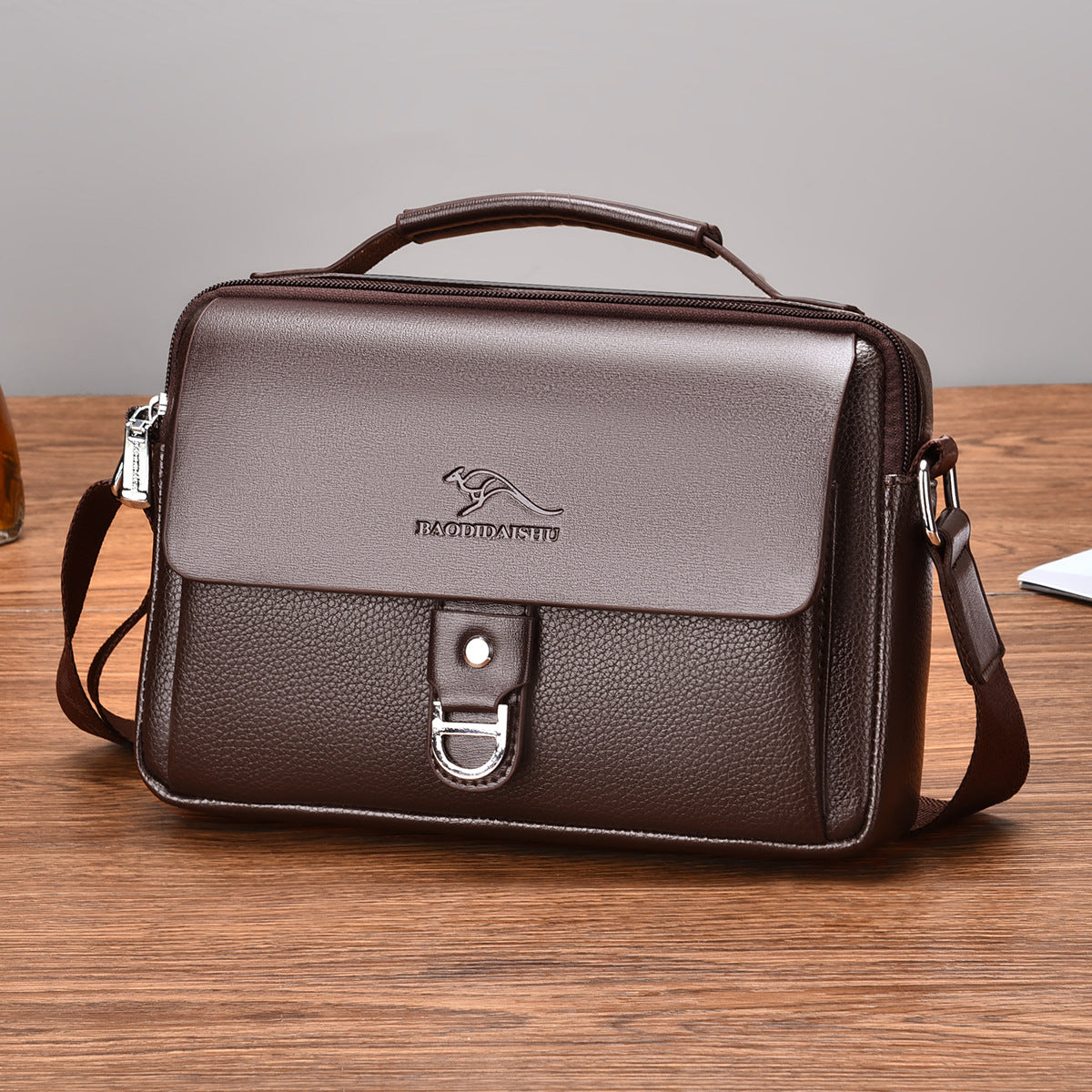 Men's Attractive Charming Elegant Kangaroo Horizontal Men's Messenger Bags
