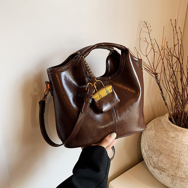 Women's Retro Minority Autumn High-grade Large Capacity Crossbody Bags
