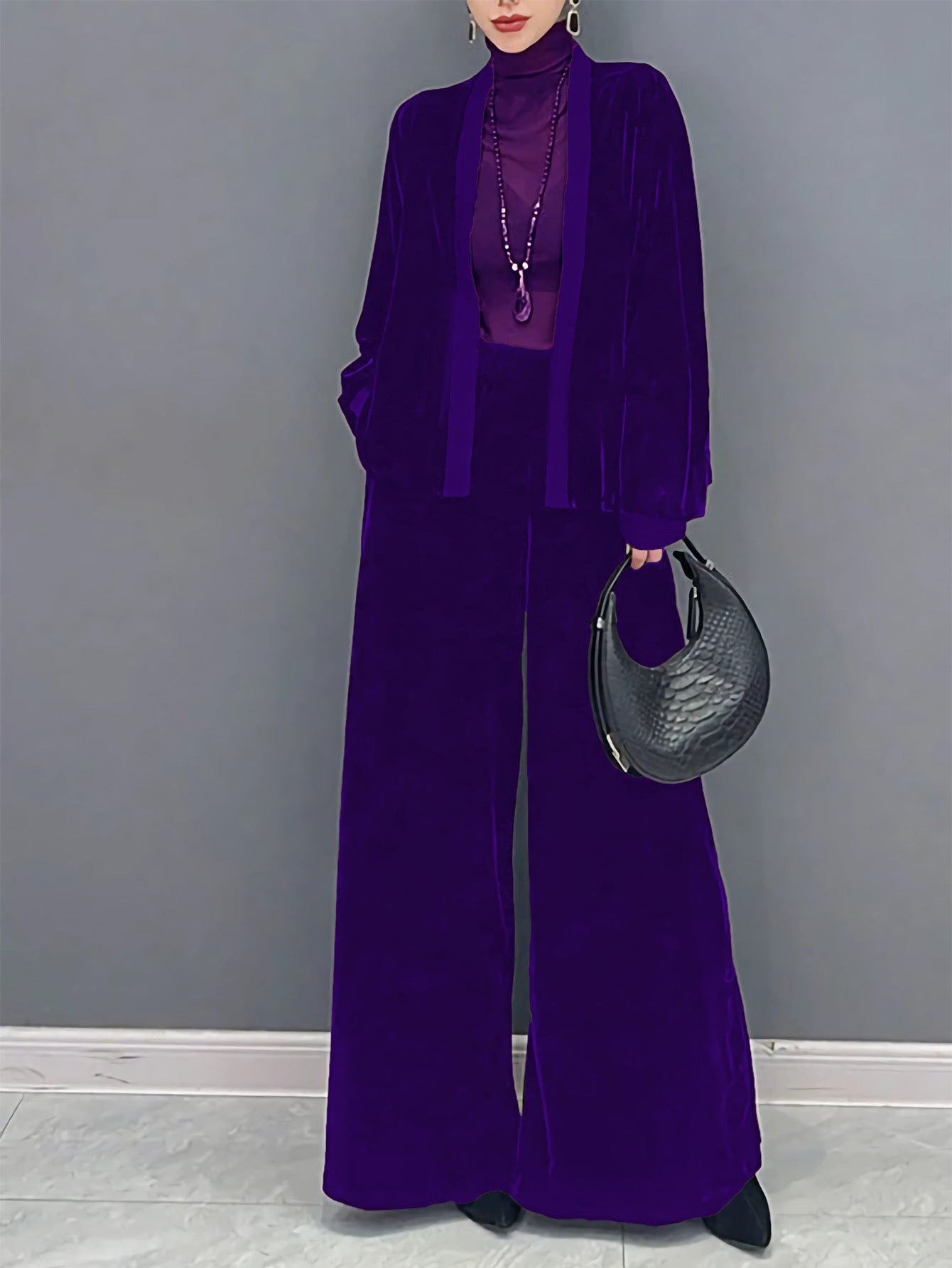 Women's Veet Elegant Capable Simple Loose Long-sleeved Suits