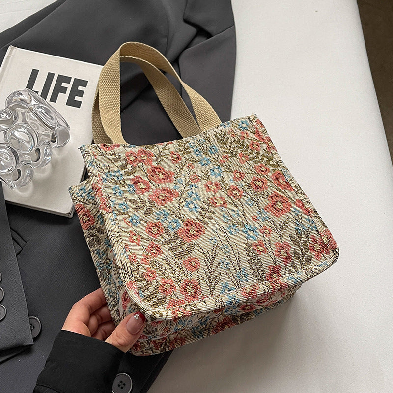 Women's Large Capacity Canvas Idle Style Class Shoulder Bags