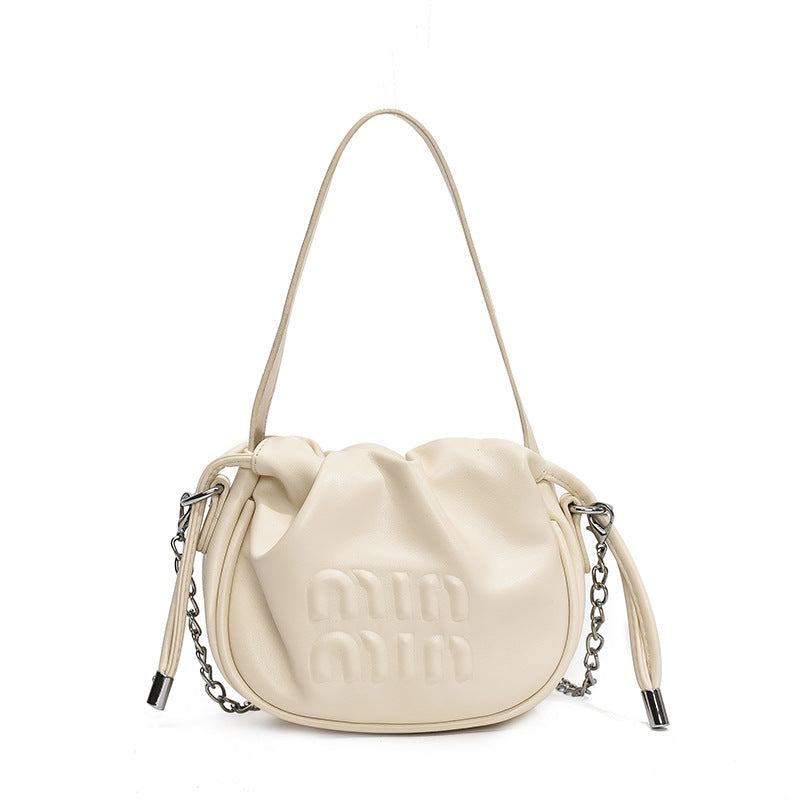Children's Trendy Summer Drawstring Western Style Pleated Crossbody Bags