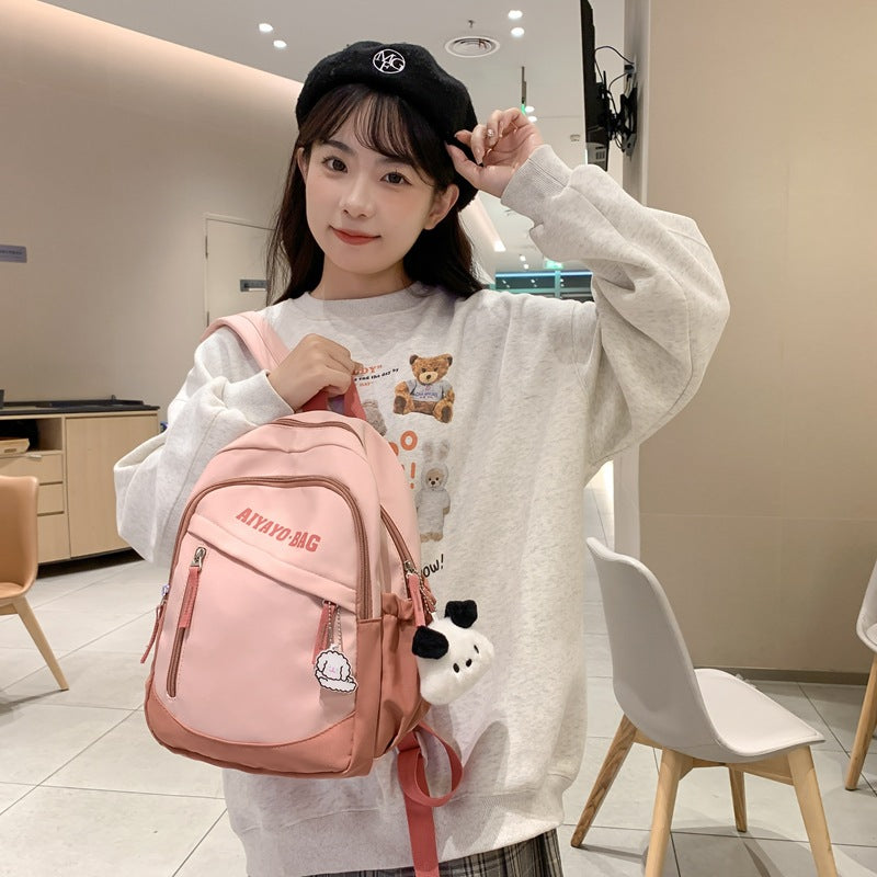 Women's Good-looking Spring Outing Make-up Class Lightweight Backpacks