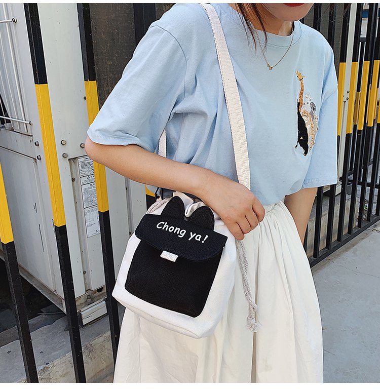 Beautiful Canvas Female Cute Artistic Mobile Shoulder Bags