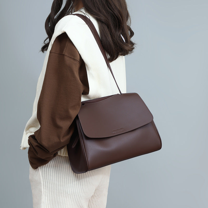 Women's Slouchy Popular Large Capacity Leather Handbags