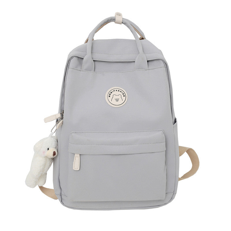 Women's Style Korean High Fashionable Large Capacity Solid Backpacks