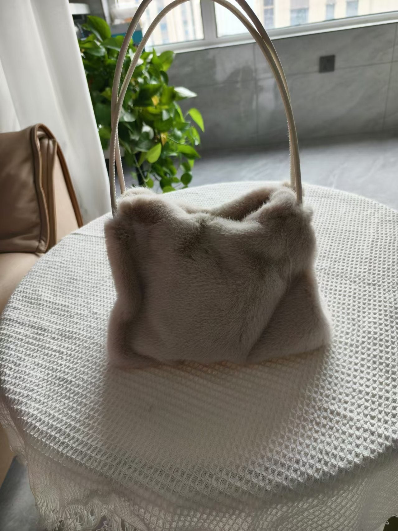 Women's Cool Plush Fur Furry Korean Bags