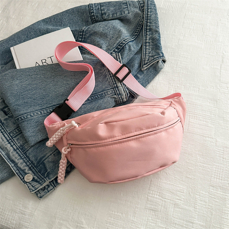 Solid Color Simple Korean Style Spring Shoulder Bags