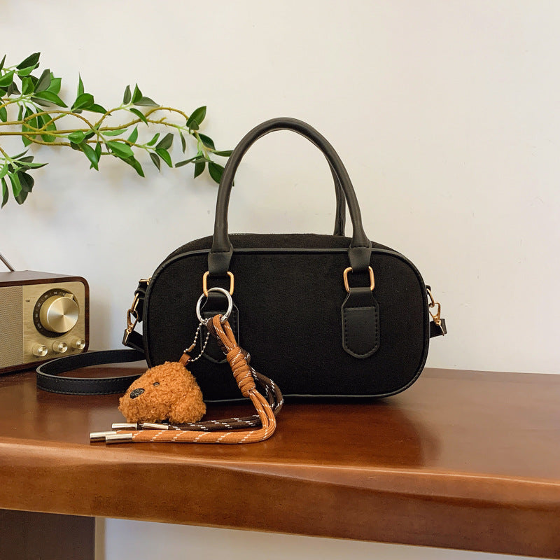 Popular Niche Suede Female Retro Easy Matching Crossbody Bags