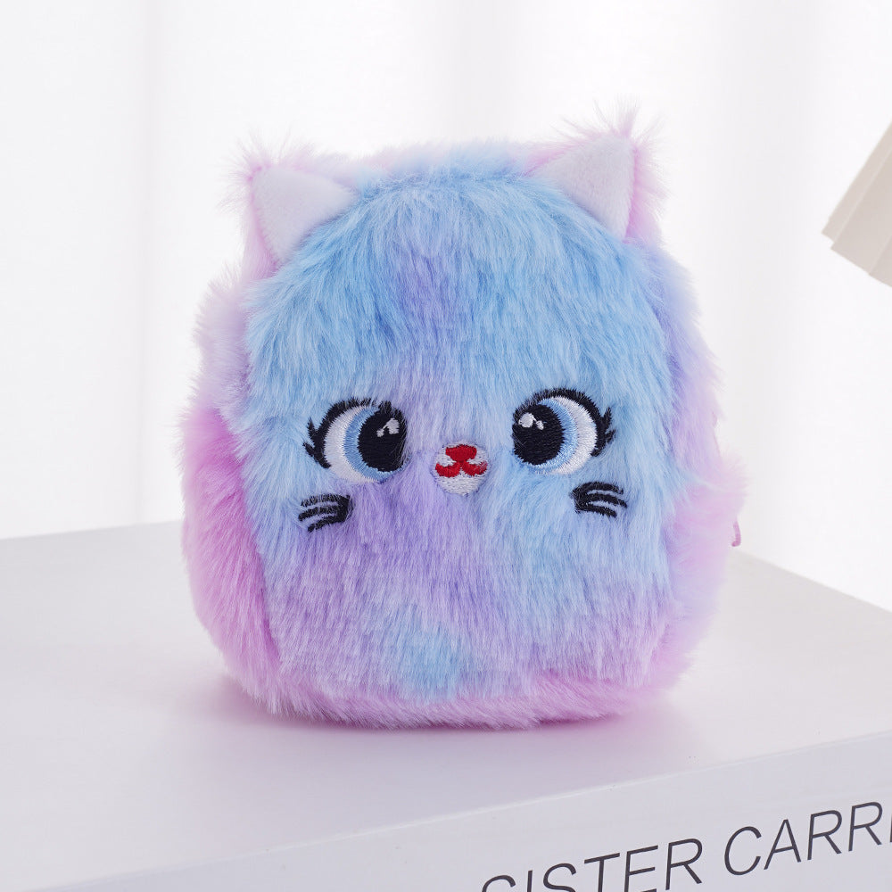 Heart Plush Mini Korean Style Fresh Children's Coin Purse