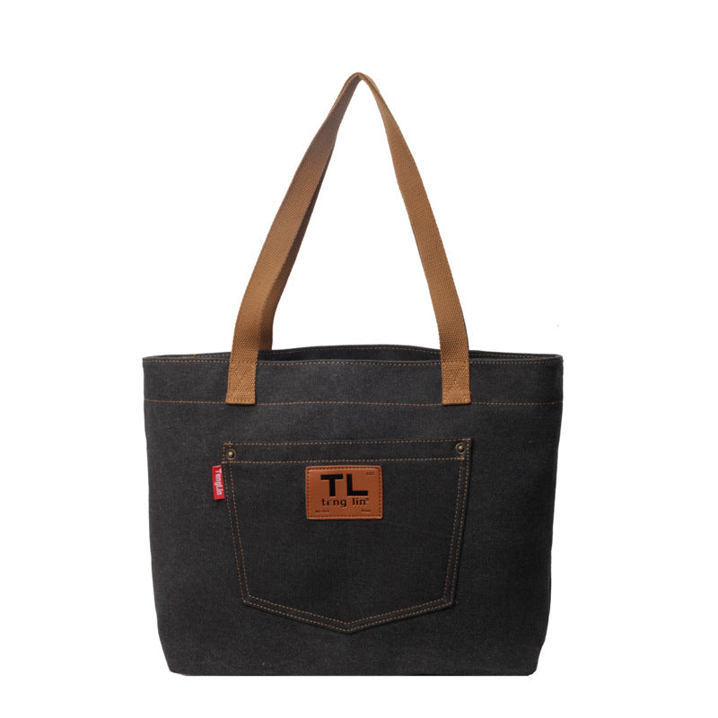 Large Capacity Canvas Commute Minimalist College Tote Bags