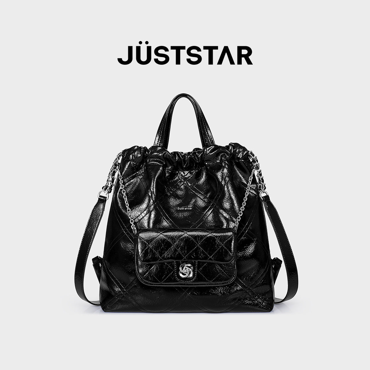 Star Garbage Hobo Female Rhombus Portable Backpacks