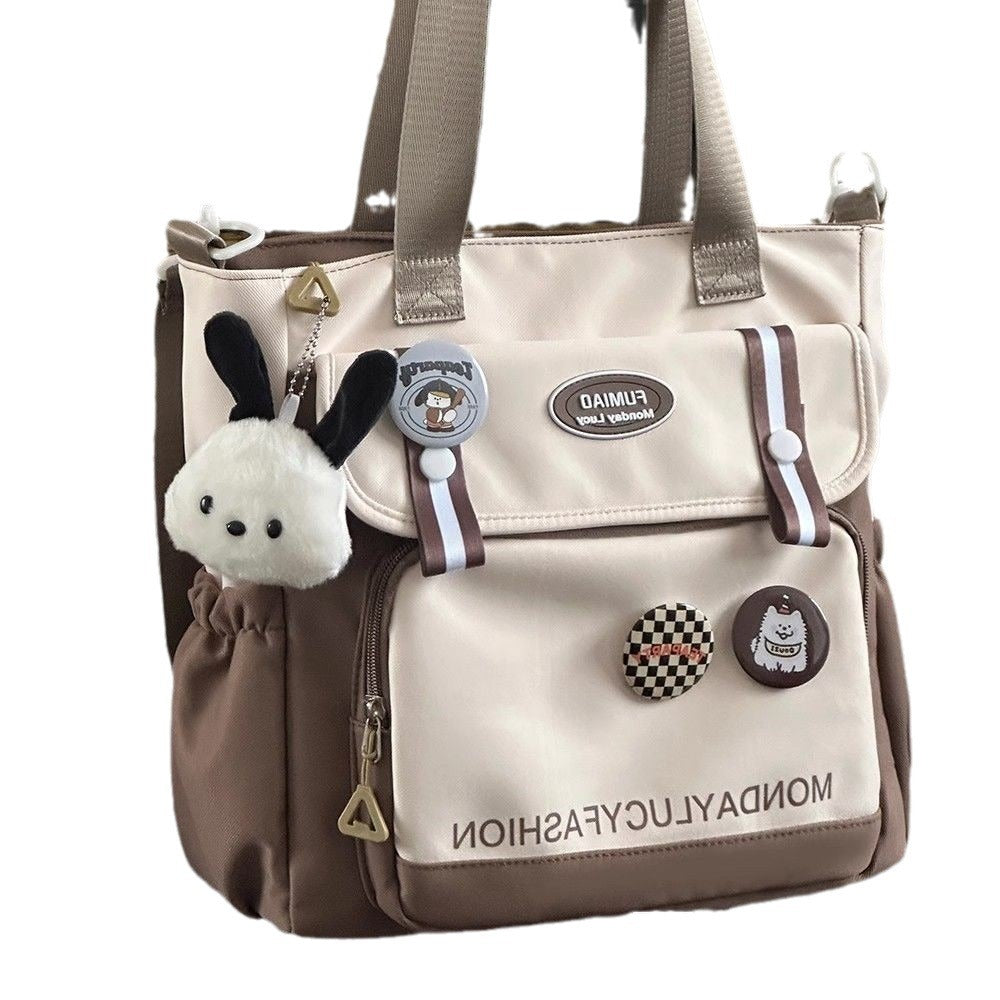 Style Large Capacity Versatile Portable Tuition Crossbody Bags