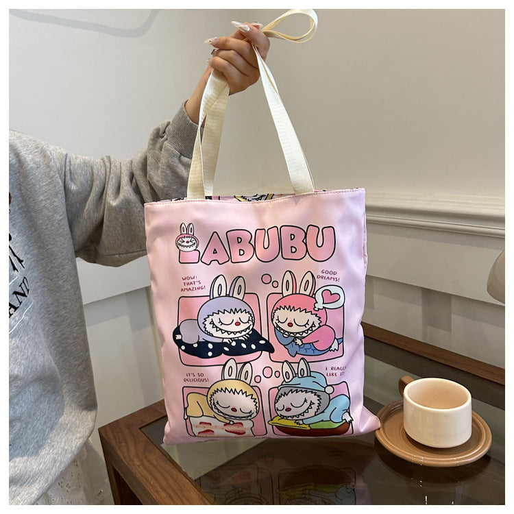 Classy Elegant Beautiful Cartoon Canvas Shopping Shoulder Bags