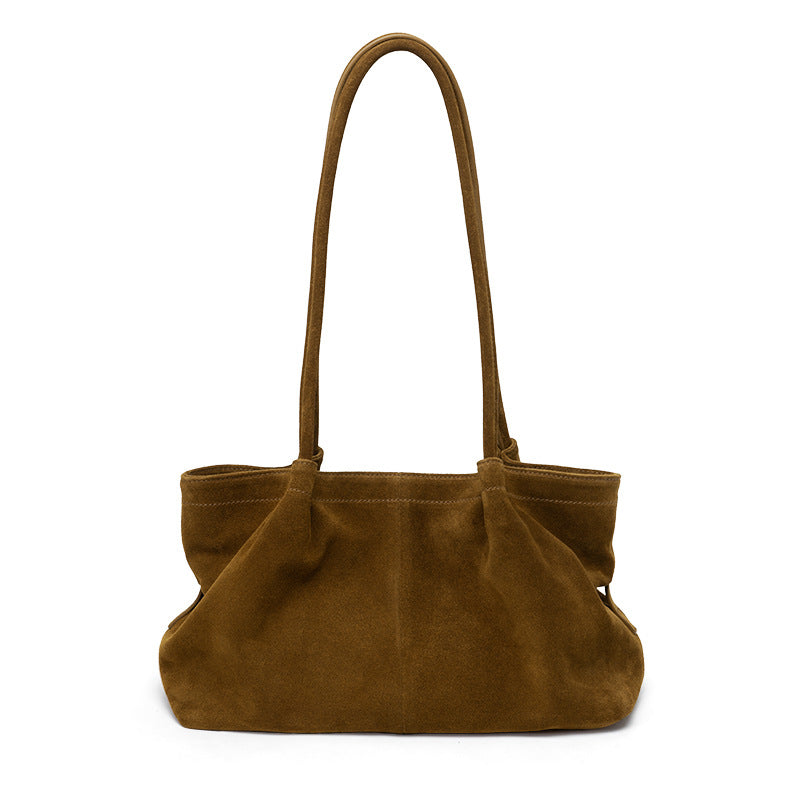 Women's Mild Luxury Retro One Pillow Genuine Handbags