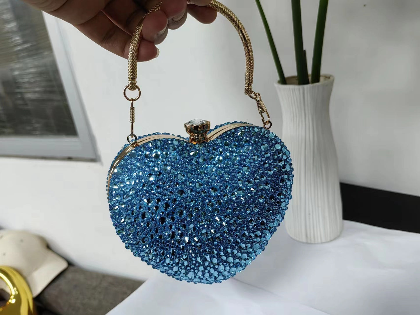 Women's Shape With Diamond Acrylic Dinner Elegant Crossbody Bags
