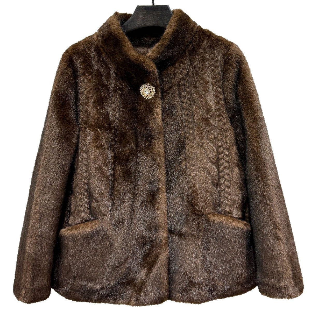 Wool Female Environmental Fur Loose Thickening Coats