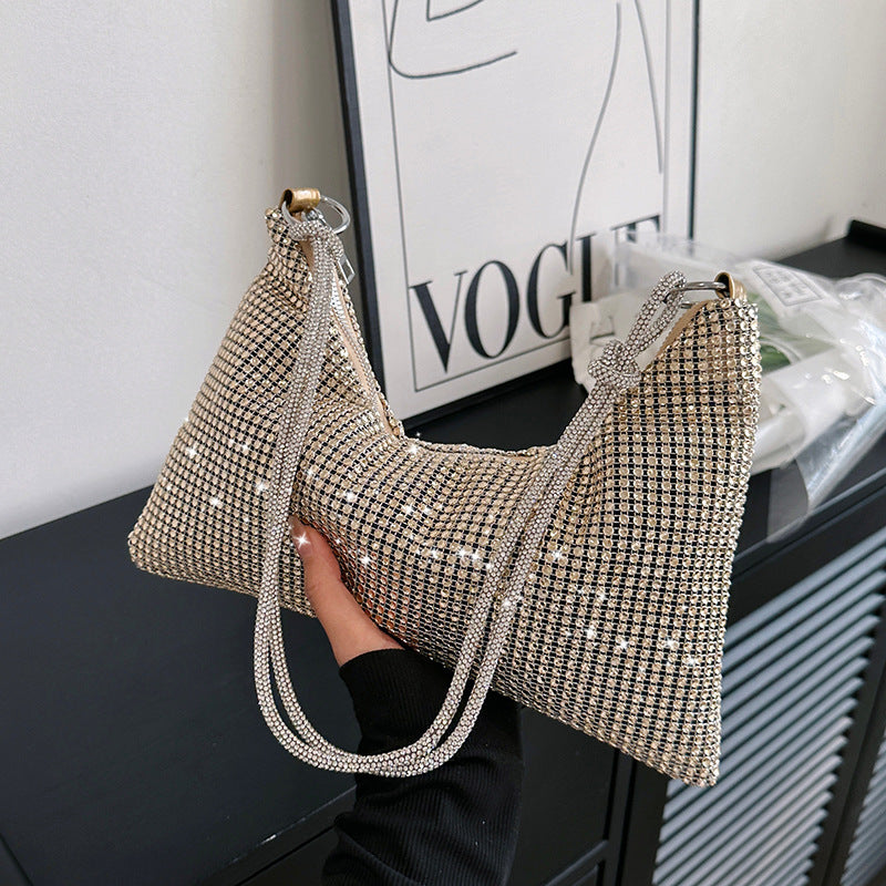 Women's Design Full Diamond Summer Popular Underarm Shoulder Bags