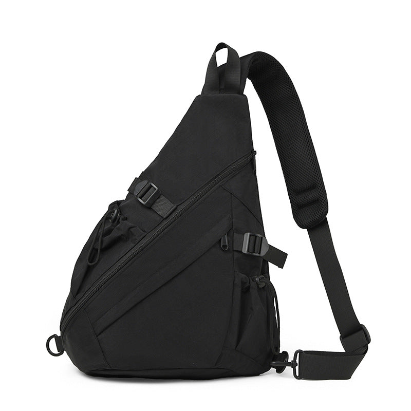 Nylon Trendy Style Unisex Contrast Color Men's Messenger Bags
