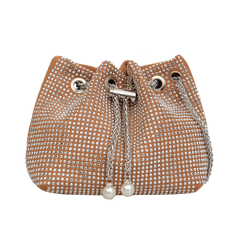 Women's Diamond Simple Stylish Large Capacity Rhinestone Shoulder Bags