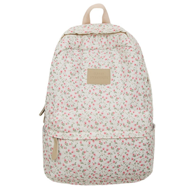 Fresh Flower Heart Computer Early High Backpacks
