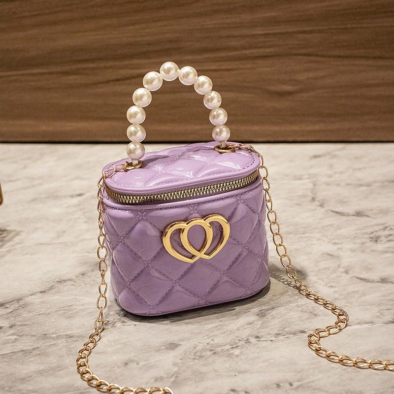 Women's Fashion Mini Rhombus Gel Pairs Of Shoulder Bags