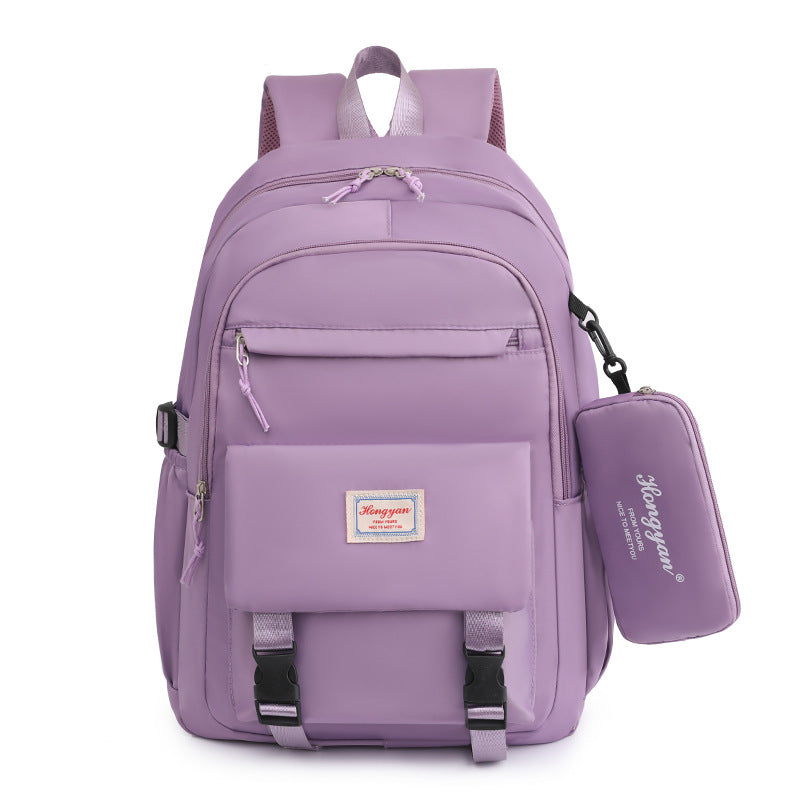 Women's Nylon Early High Large Capacity Korean Middle School Students' Schoolbags