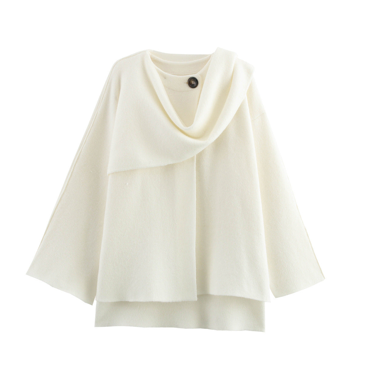 Fashion Cape Mid-length Long Sleeve Woolen Coats