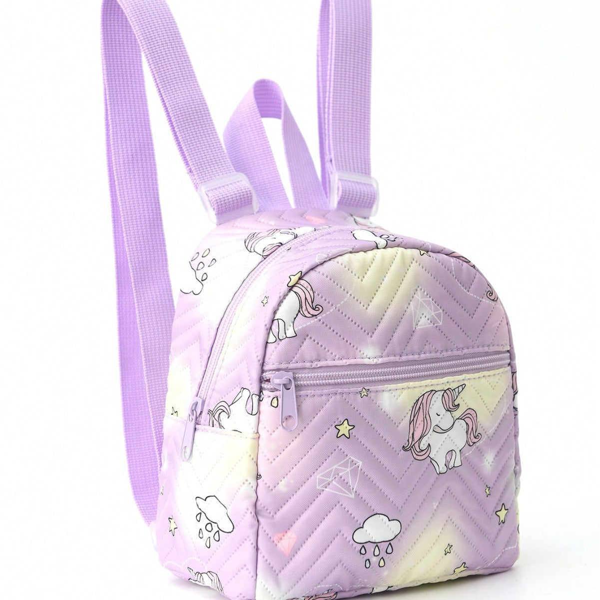 Women's Rainbow Quilted Mini Fashion High-grade Backpacks