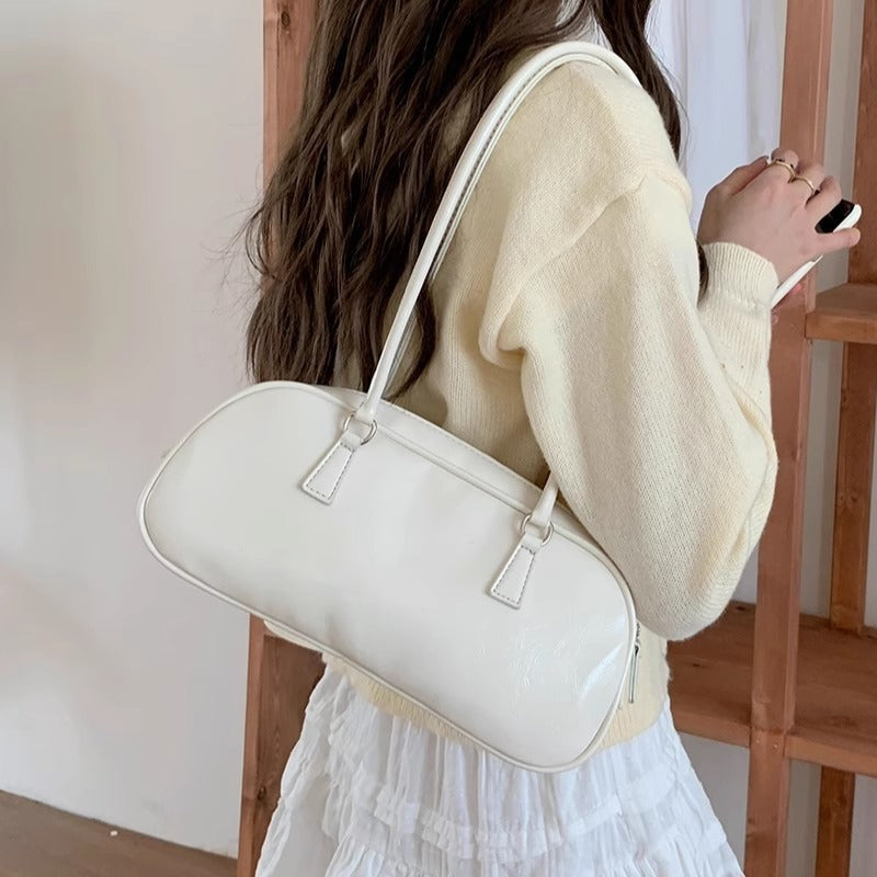 Women's Korean Style Spring Design Ballet Portable Fashionable Sier Bags