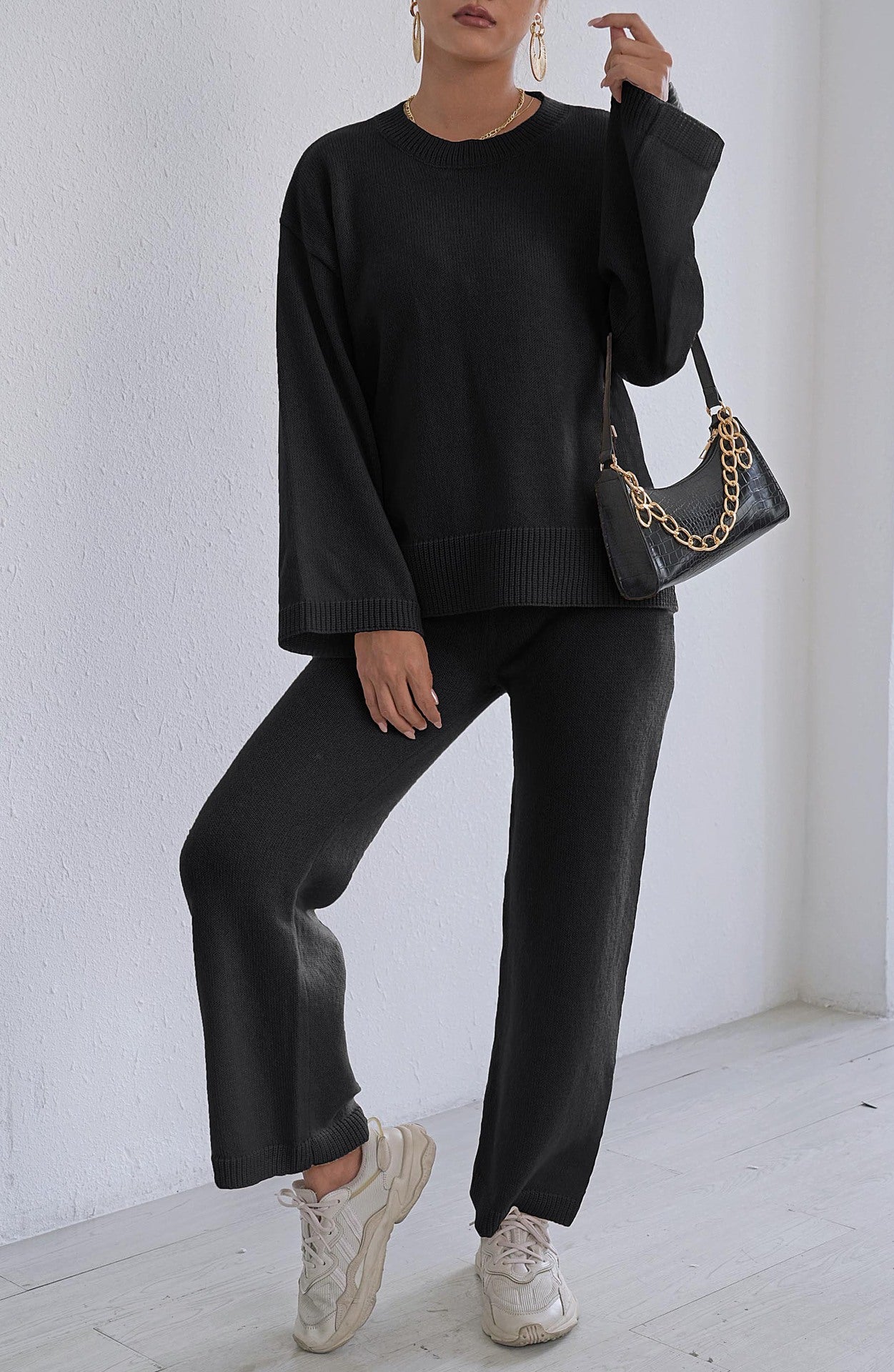 Women's Loose Comfort Casual Solid Color Long-sleeved Sweaters