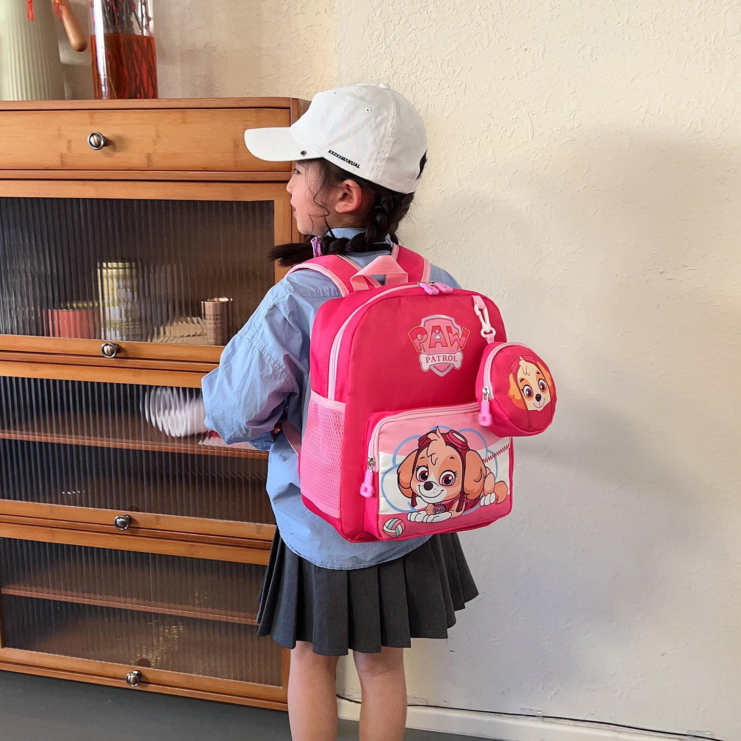 Patrol Cartoon Printing Boys Burden Reduction Large Kindergarten School Bags