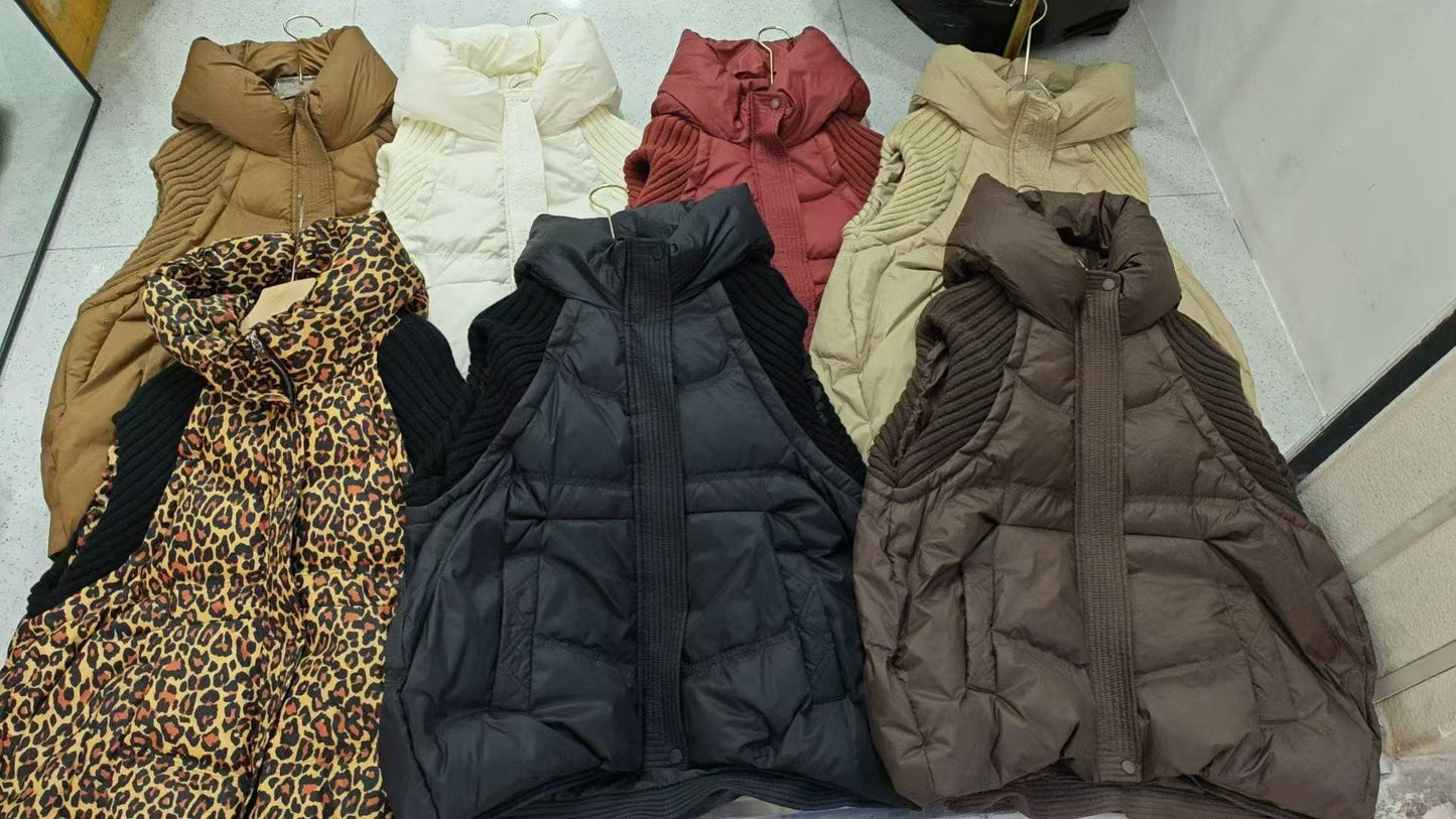 Women's Hood Thick Wool White Duck Korean Jackets