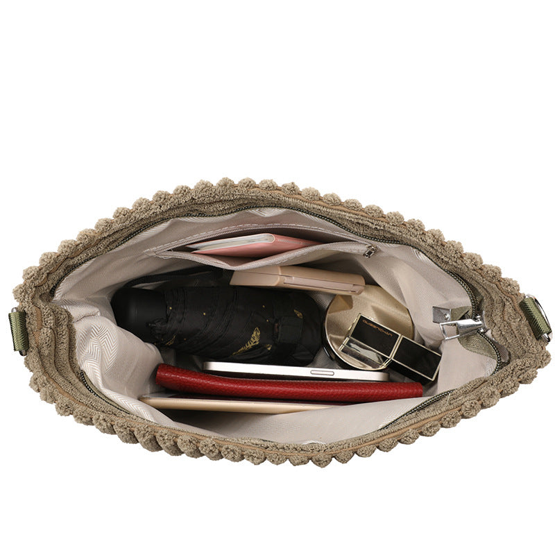 Women's Large Capacity Fashion Simple Commute Solid Crossbody Bags