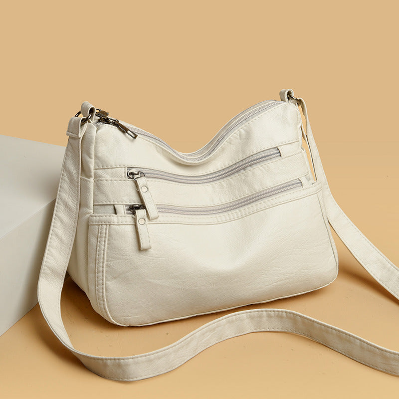 Women's Elegant Stylish Slouchy Simple Mom Crossbody Bags
