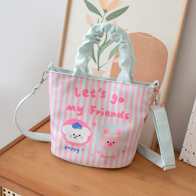 Women's Cute Niche Style Hand Carrying Cloth Crossbody Bags