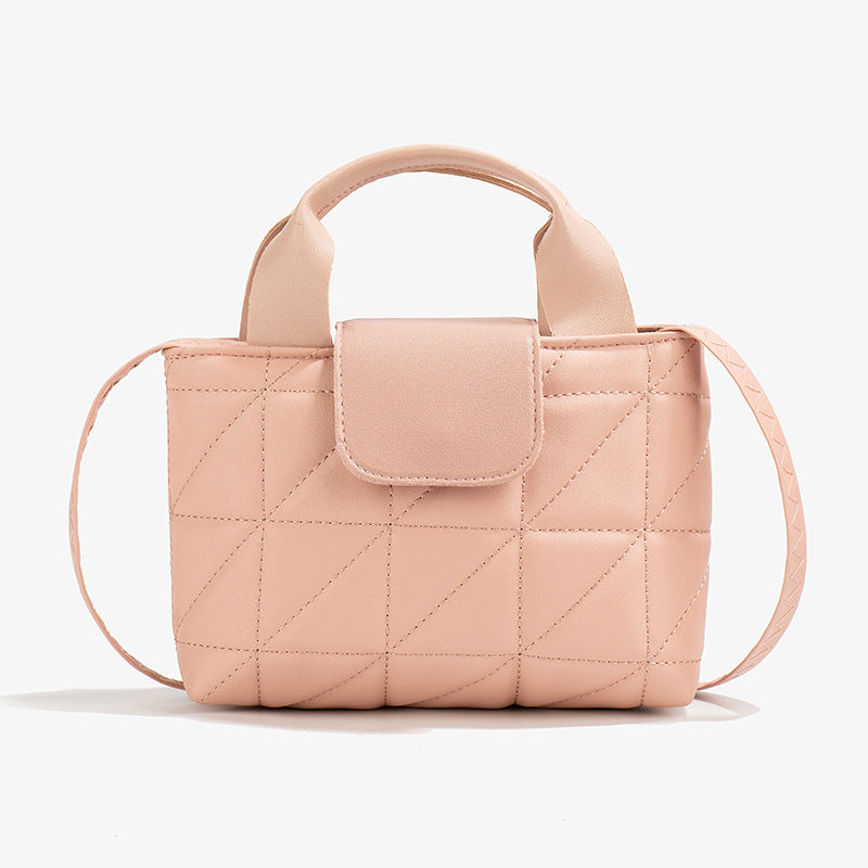 Women's Fashion Plaid Portable Autumn Simple Shoulder Bags