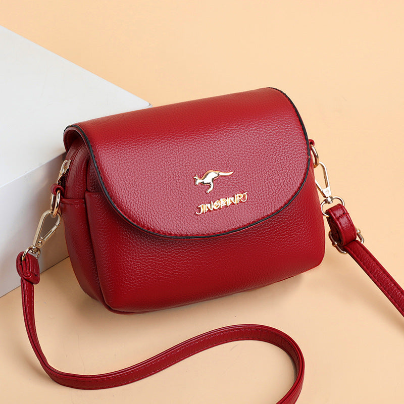 Women's Western Style Soft Leather Versatile Fashion Crossbody Bags