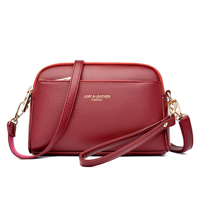Women's High-grade Double Compartment Large Capacity Mobile Shoulder Bags