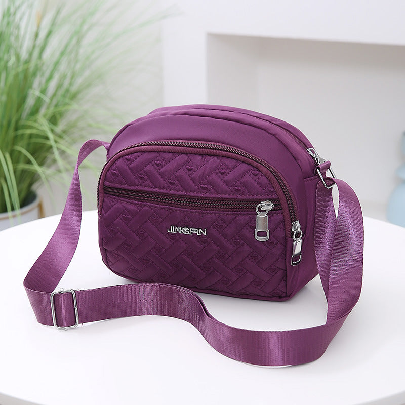 Women's Silk Cloth Letters Fashion Solid Color Crossbody Bags