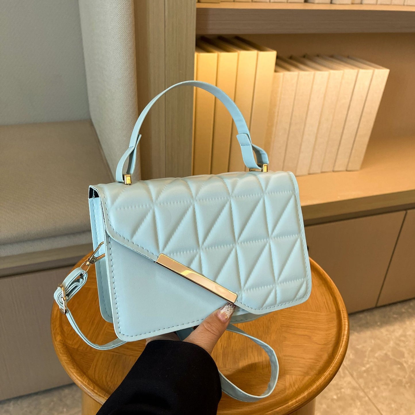 Women's Diamond Embroidery Thread Fashion Pouches Simple Crossbody Bags