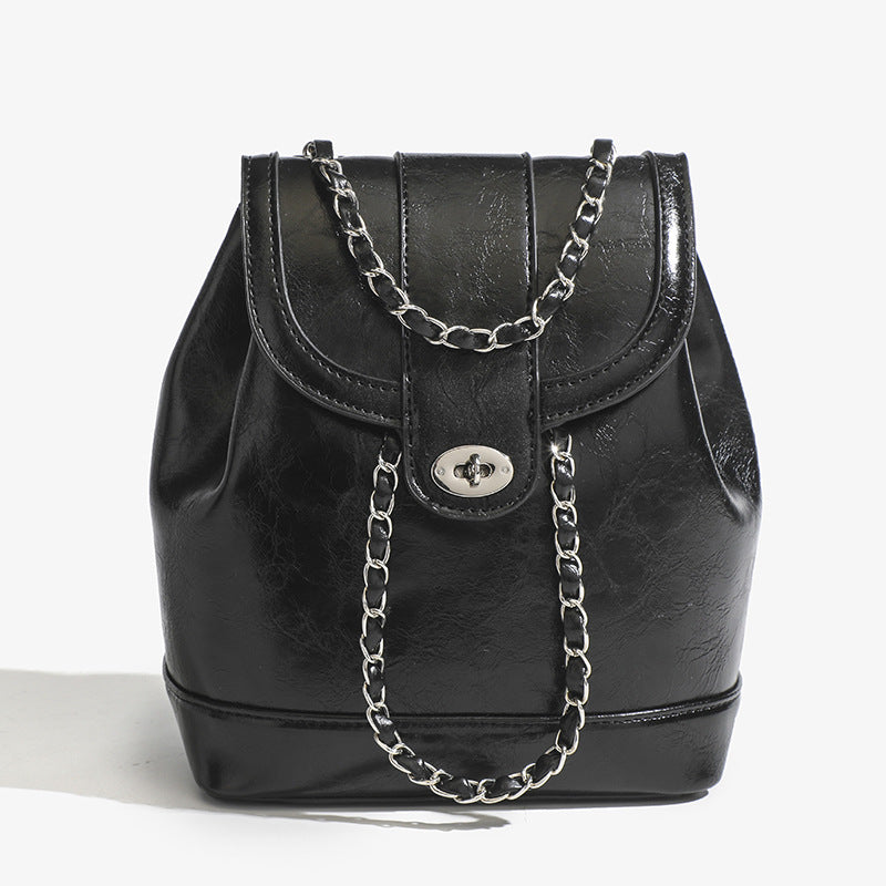 Versatile Simple Chain High-grade Korean Style Backpacks