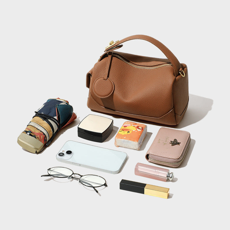 Women's Popular Genuine Leather Large Capacity High-grade Crossbody Bags