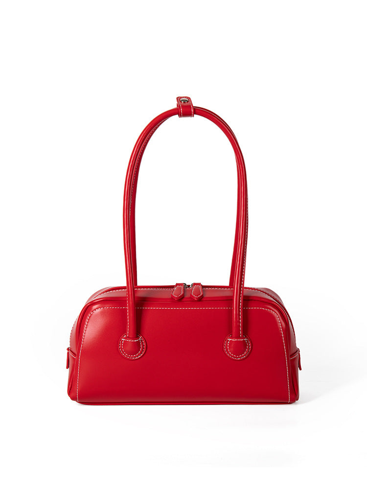 Niche Design Retro Advanced Texture One Female Shoulder Bags