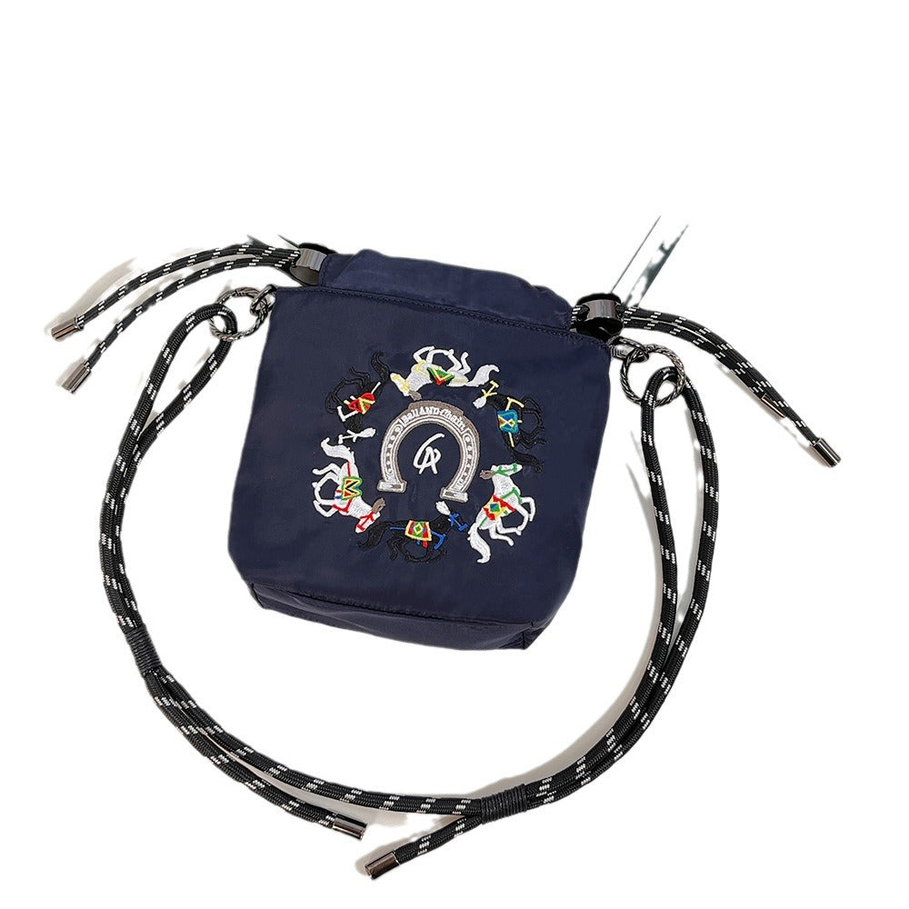 Style Embroidery Cartoon Female Cute Wild Crossbody Bags