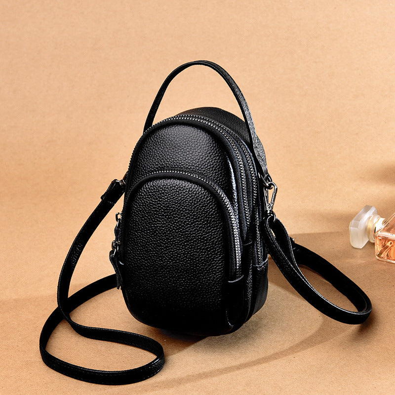 Women's Genuine Leather Mobile First Layer Soft Crossbody Bags